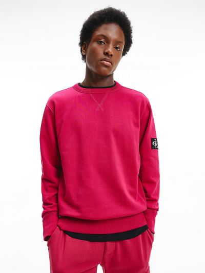Calvin Klein Ruhák HU805519 | Calvin Klein Organic Cotton Férfi Pulóver Rózsaszín